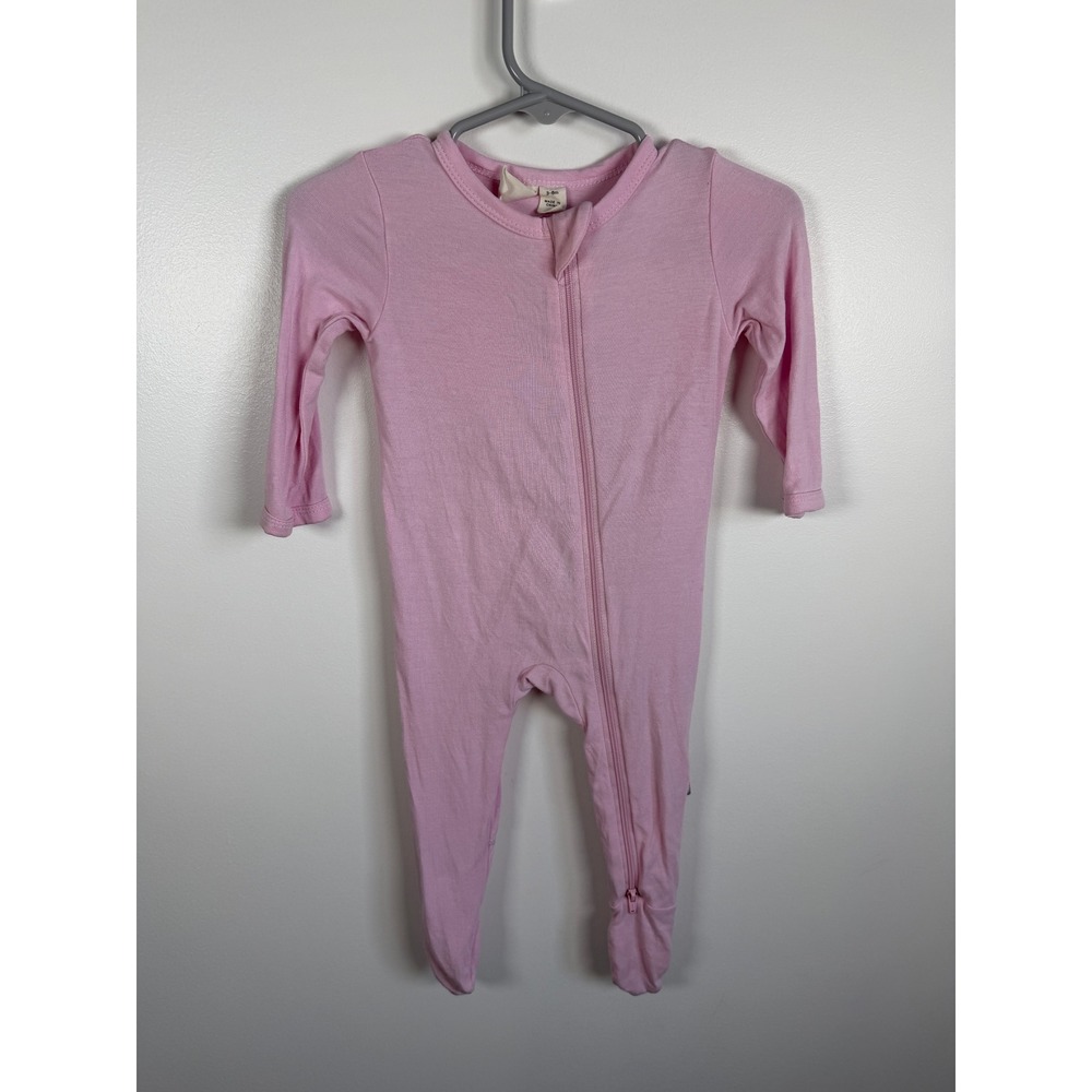 Kyte Baby Bamboo Light Pink Footie 3-6 Months
